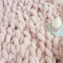 Load image into Gallery viewer, Handmade Chunky Knit Throw (4ft x 5ft)
