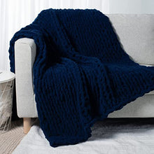 Load image into Gallery viewer, Handmade Chunky Knit Throw (4ft x 5ft)