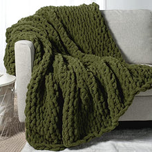 Load image into Gallery viewer, Handmade Chunky Knit Throw (4ft x 5ft)