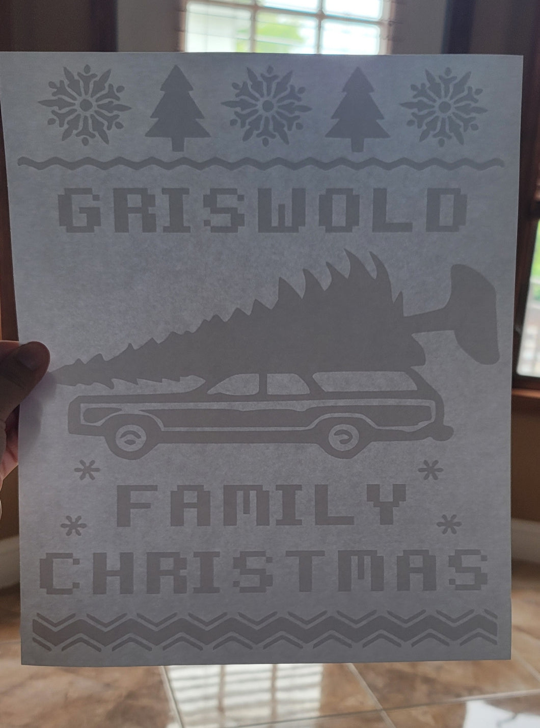 Griswold Family Christmas Screen Print Transfer