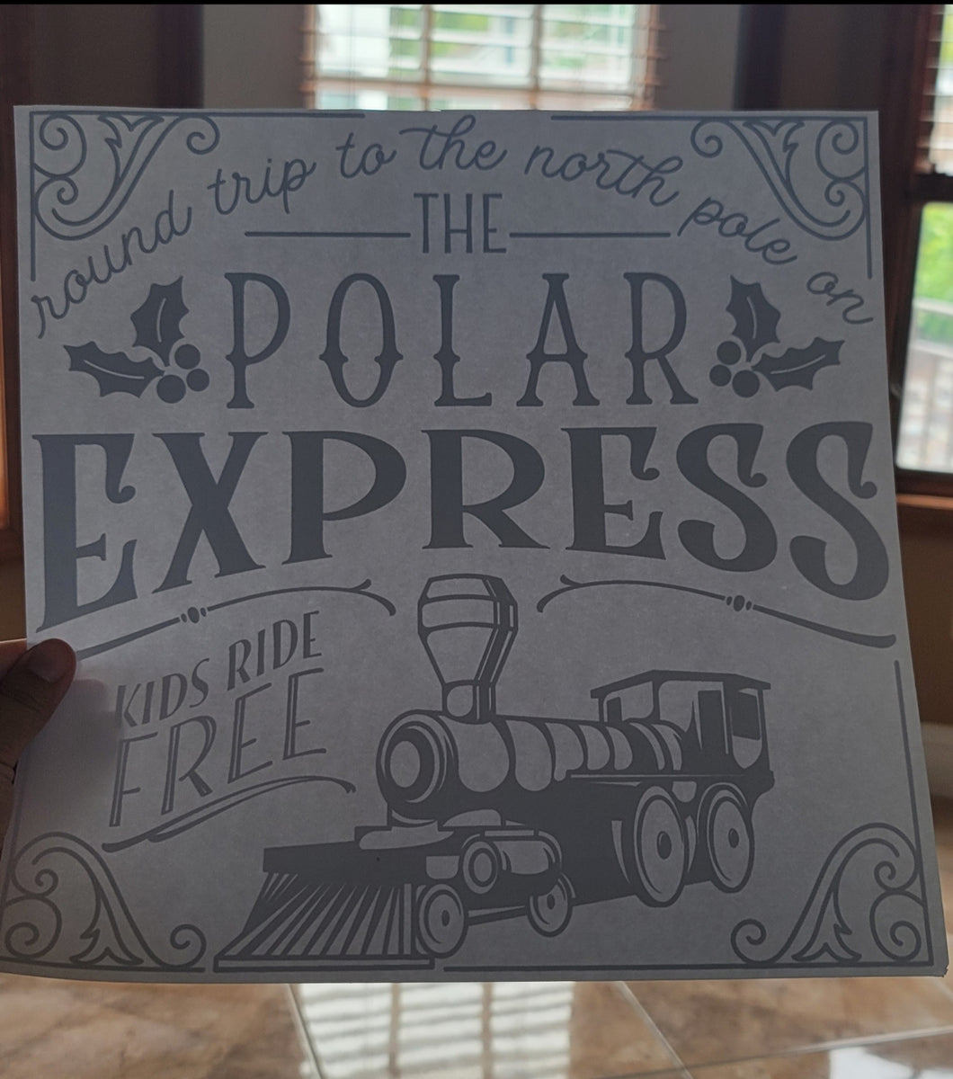 Polar Express Screen Print Transfer