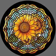 Load image into Gallery viewer, Sunflower Wind Spinners
