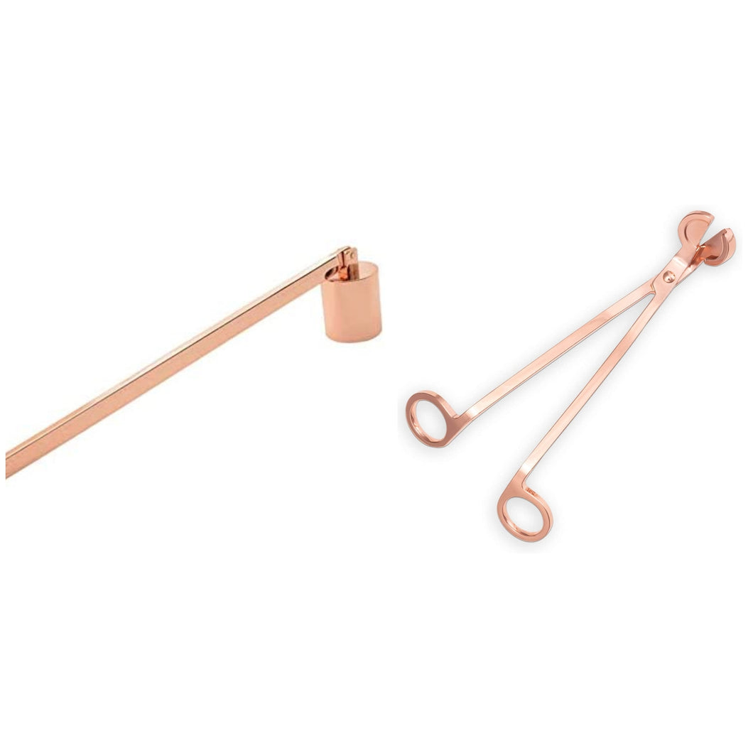 Rose Gold Wick Trimmer & Candle Snuffer Set